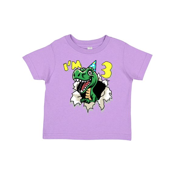 Inktastic I'm 3 Dinosaur Boys or Girls Toddler T-Shirt
