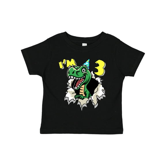 Inktastic I'm 3 Dinosaur Boys or Girls Toddler T-Shirt