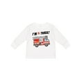 thumbnail image 1 of Inktastic I'm 3 Fire Truck 3rd Birthday Boys or Girls Long Sleeve Toddler T-Shirt, 1 of 5