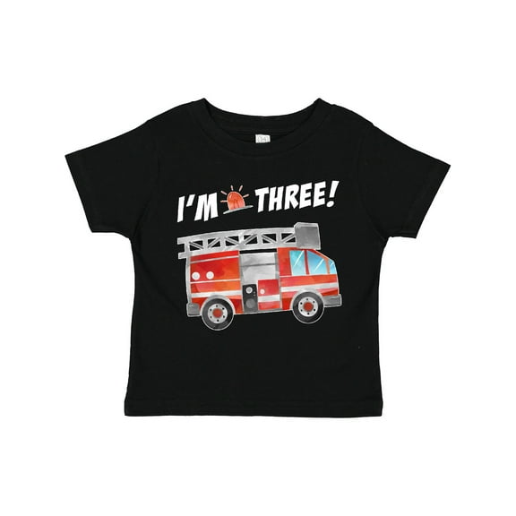 Inktastic I'm 3 Fire Truck 3rd Birthday Boys or Girls Toddler T-Shirt