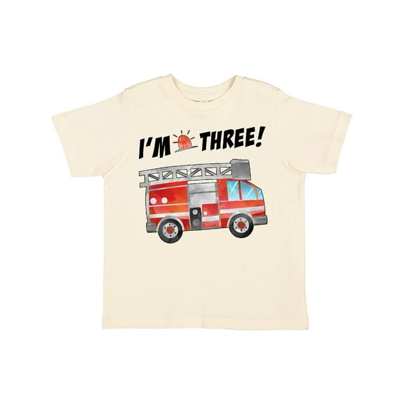 Inktastic I'm 3 Fire Truck 3rd Birthday Boys or Girls Toddler T-Shirt