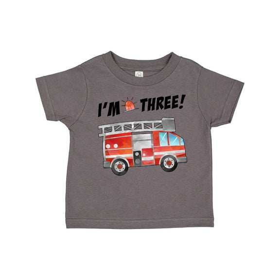 Inktastic I'm 3 Fire Truck 3rd Birthday Boys or Girls Toddler T-Shirt