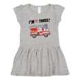thumbnail image 1 of Inktastic I'm 3 Fire Truck 3rd Birthday Girls Toddler Dress, 1 of 5