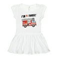 thumbnail image 1 of Inktastic I'm 3 Fire Truck 3rd Birthday Girls Toddler Dress, 1 of 5