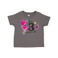 thumbnail image 1 of Inktastic I'm 3 Years Old with Flamingo and Flowers Girls Toddler T-Shirt, 1 of 5
