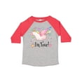 thumbnail image 1 of Inktastic I'm 4 Cute Rainbow Unicorn with Stars and Hearts Boys or Girls Toddler T-Shirt, 1 of 5