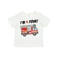 thumbnail image 1 of Inktastic I'm 4 Fire Truck 4th Birthday Boys or Girls Toddler T-Shirt, 1 of 5