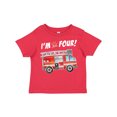 thumbnail image 1 of Inktastic I'm 4 Fire Truck 4th Birthday Boys or Girls Toddler T-Shirt, 1 of 5