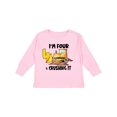 thumbnail image 1 of Inktastic I'm 4 and Crushing It Construction 4th Birthday Boys or Girls Long Sleeve Toddler T-Shirt, 1 of 5