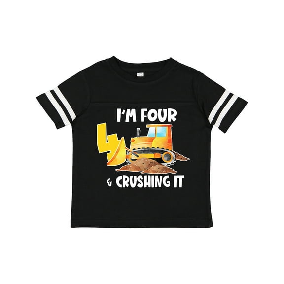 Inktastic I'm 4 and Crushing It Construction 4th Birthday Boys or Girls Toddler T-Shirt