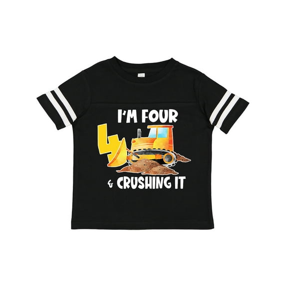 Inktastic I'm 4 and Crushing It Construction 4th Birthday Boys or Girls Toddler T-Shirt