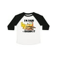 thumbnail image 1 of Inktastic I'm 4 and Crushing It Construction 4th Birthday Boys or Girls Toddler T-Shirt, 1 of 5