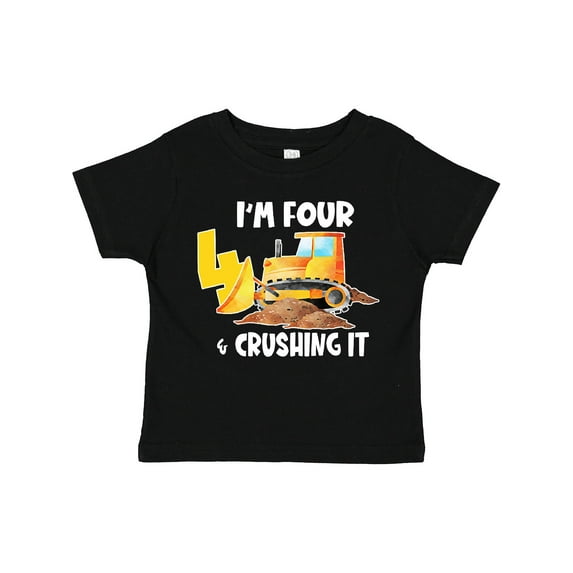 Inktastic I'm 4 and Crushing It Construction 4th Birthday Boys or Girls Toddler T-Shirt