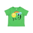 thumbnail image 1 of Inktastic I'm 5 Fifth Birthday Sun Rainbow Boys or Girls Toddler T-Shirt, 1 of 5