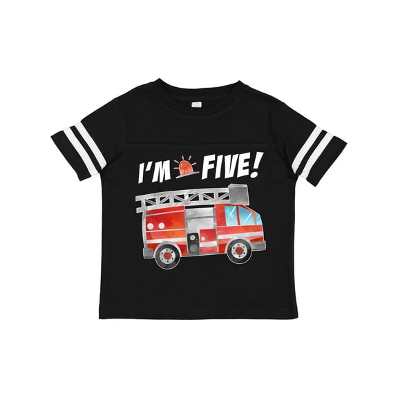 Inktastic I'm 5 Fire Truck 5th Birthday Boys or Girls Toddler T-Shirt