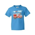 thumbnail image 1 of Inktastic I'm 5 Fire Truck 5th Birthday Youth T-Shirt, 1 of 5