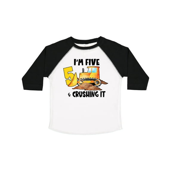 Inktastic I'm 5 and Crushing It Construction 5th Birthday Boys or Girls Toddler T-Shirt