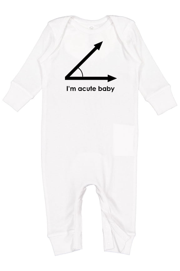 I'm Acute Baby Funny Math Pun Baby Romper Coveralls