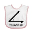 thumbnail image 1 of Inktastic I'm Acute Baby Funny Math Pun Boys or Girls Baby Bib, 1 of 4