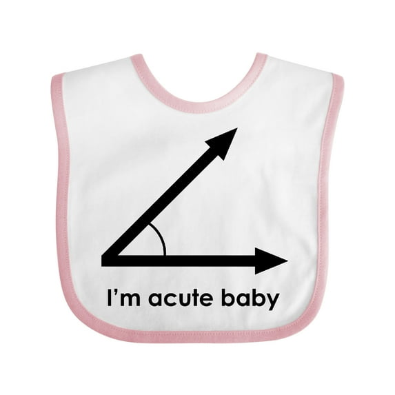 Inktastic I'm Acute Baby Funny Math Pun Boys or Girls Baby Bib