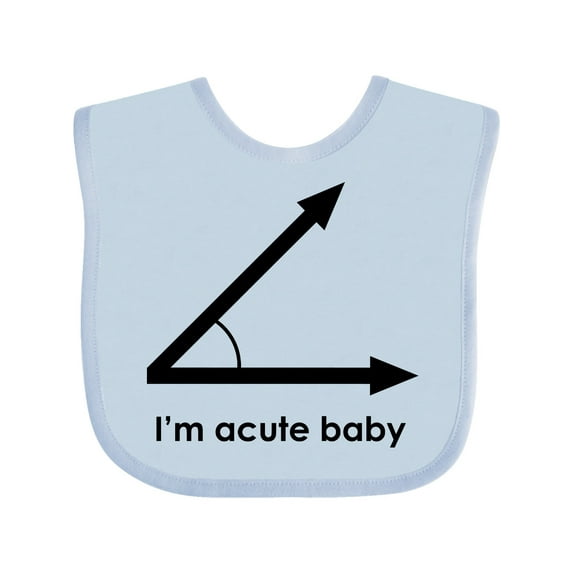 Inktastic I'm Acute Baby Funny Math Pun Boys or Girls Baby Bib