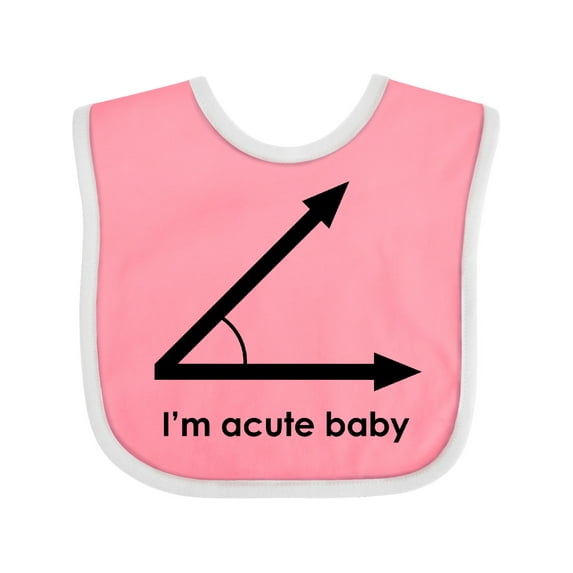 Inktastic I'm Acute Baby Funny Math Pun Boys or Girls Baby Bib