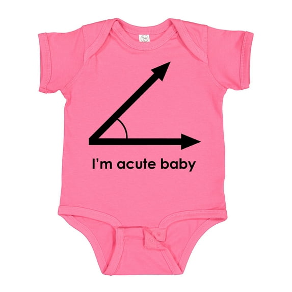Inktastic I'm Acute Baby Funny Math Pun Boys or Girls Baby Bodysuit