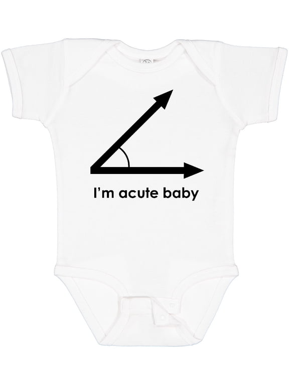I'm Acute Baby Funny Math Pun Boys or Girls Baby Bodysuit