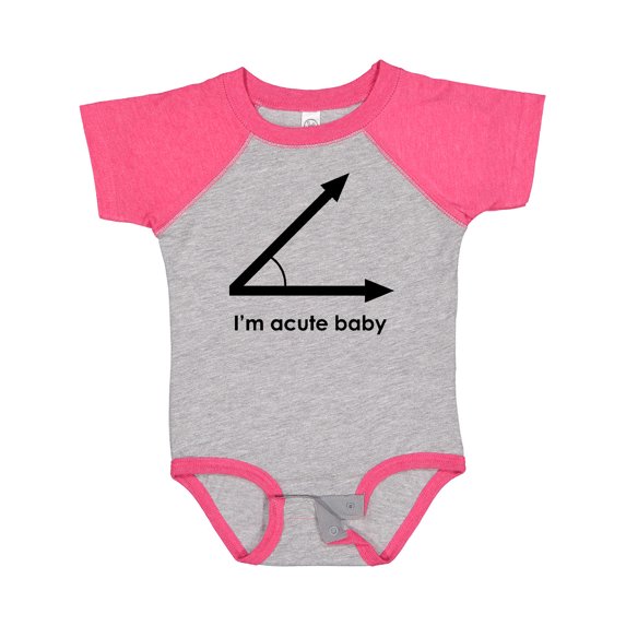 Inktastic I'm Acute Baby Funny Math Pun Gift Baby Boy or Baby Girl Bodysuit