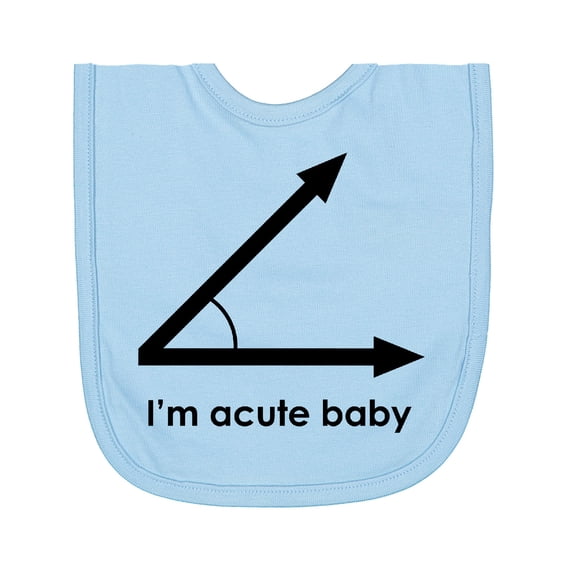 Inktastic I'm Acute Baby Funny Math Pun Newborn Bib