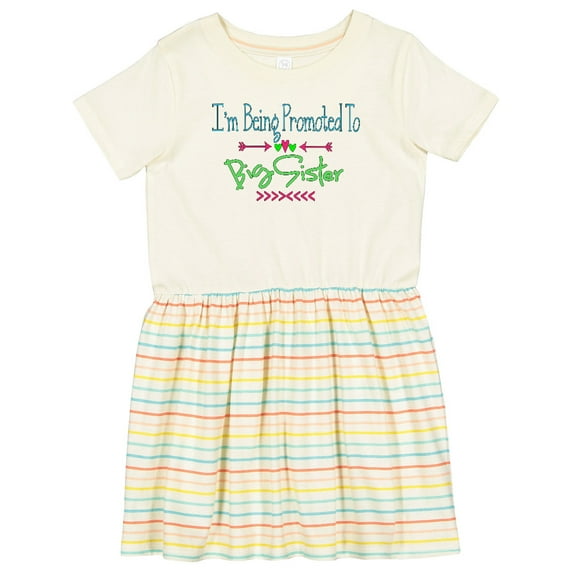 Inktastic I'm Being Promoted to Big Sister Girls Toddler Dress