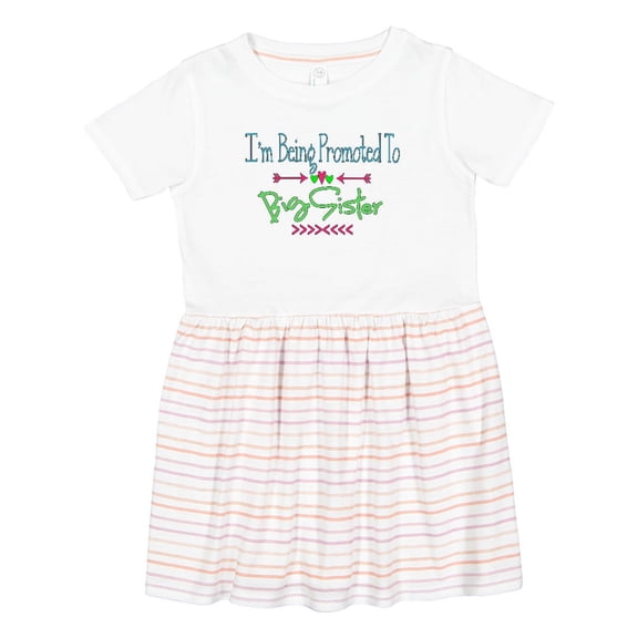 Inktastic I'm Being Promoted to Big Sister Girls Toddler Dress