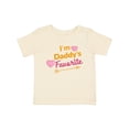 thumbnail image 1 of Inktastic I'm Daddy's Favorite with Arrow and Hearts in Pink Boys or Girls Baby T-Shirt, 1 of 5