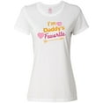 thumbnail image 1 of Inktastic I'm Daddy's Favorite with Arrow and Hearts in Pink Women's T-Shirt, 1 of 5
