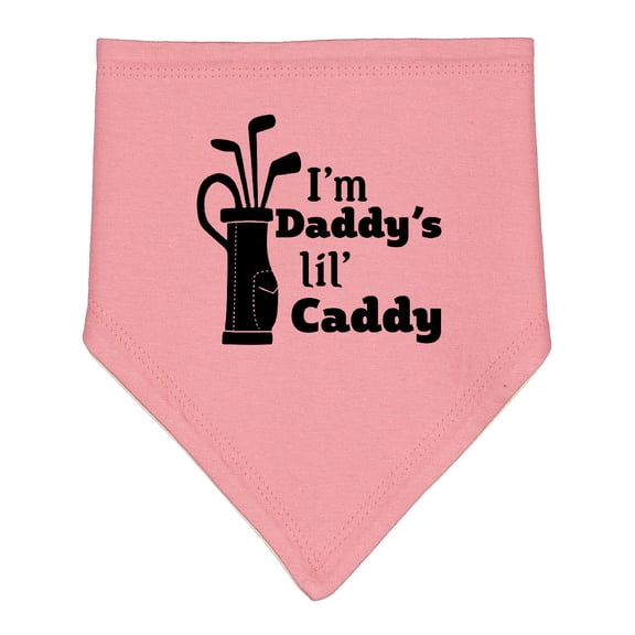 Inktastic I'm Daddy's Li'l Caddy Golf for Kids Baby Bandana Bib