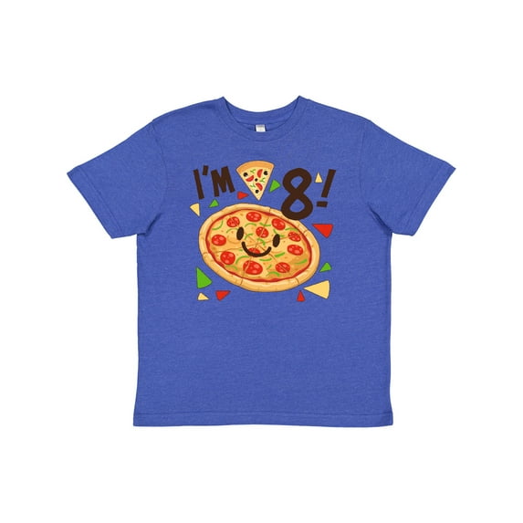 Inktastic I'm Eight Pizza Birthday Party Youth T-Shirt