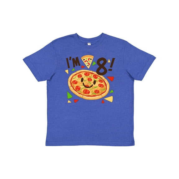 Inktastic I'm Eight Pizza Birthday Party Youth T-Shirt