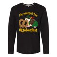 thumbnail image 1 of Inktastic I'm Excited for Oktoberfest with Cute Hedgehog Long Sleeve T-Shirt, 1 of 5