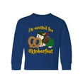 thumbnail image 1 of Inktastic I'm Excited for Oktoberfest with Cute Hedgehog Long Sleeve Youth T-Shirt, 1 of 5