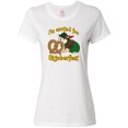 thumbnail image 1 of Inktastic I'm Excited for Oktoberfest with Cute Hedgehog Women's T-Shirt, 1 of 5