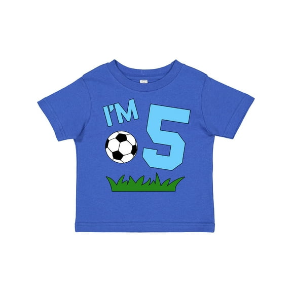 Inktastic I'm Five Fifth Birthday Soccer Boys or Girls Toddler T-Shirt