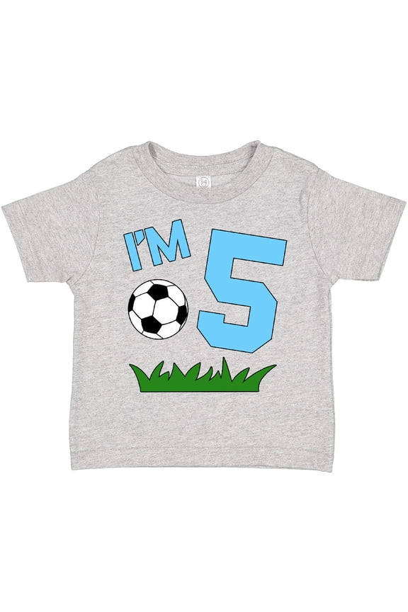 I'm Five Fifth Birthday Soccer Boys or Girls Toddler T-Shirt