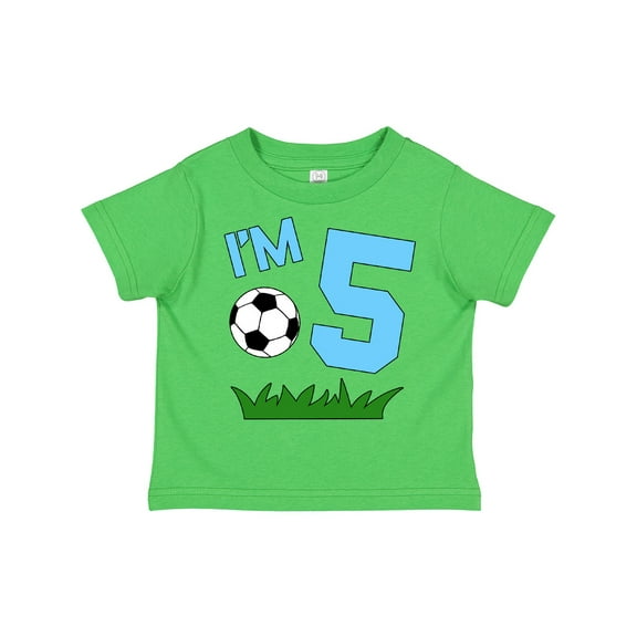 Inktastic I'm Five Fifth Birthday Soccer Boys or Girls Toddler T-Shirt