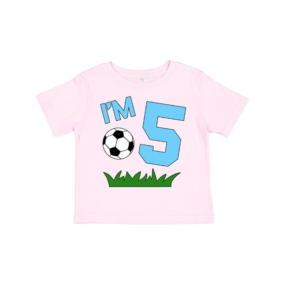 Inktastic I'm Five Fifth Birthday Soccer Boys or Girls Toddler T-Shirt