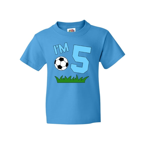Inktastic I'm Five Fifth Birthday Soccer Youth T-Shirt