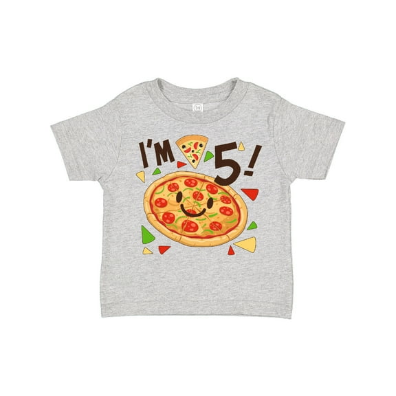 Inktastic I'm Five Pizza Birthday Party Boys or Girls Toddler T-Shirt