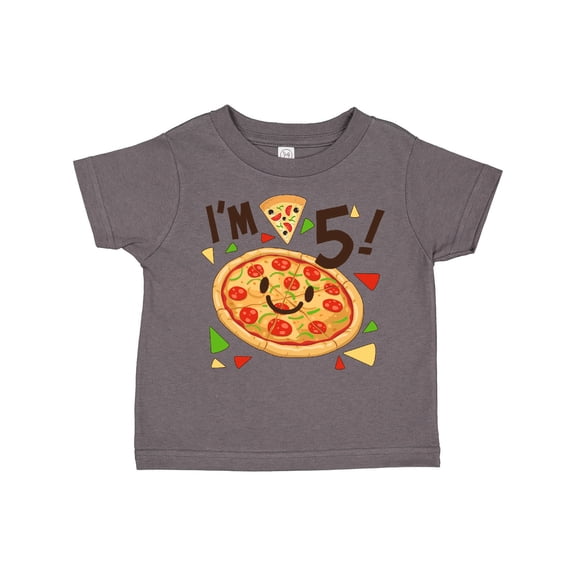 Inktastic I'm Five Pizza Birthday Party Boys or Girls Toddler T-Shirt