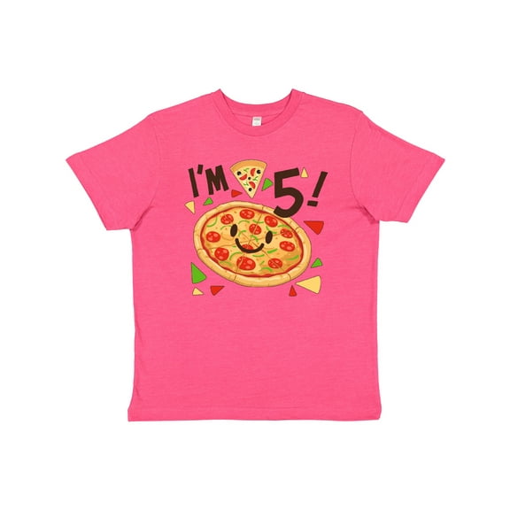 Inktastic I'm Five Pizza Birthday Party Youth T-Shirt