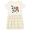 thumbnail image 1 of Inktastic I'm Five-cowgirl Riding Horse Birthday Girls Toddler Dress, 1 of 5