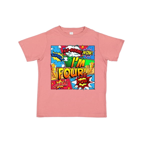 Inktastic I'm Four Comic Book Boys or Girls Toddler T-Shirt